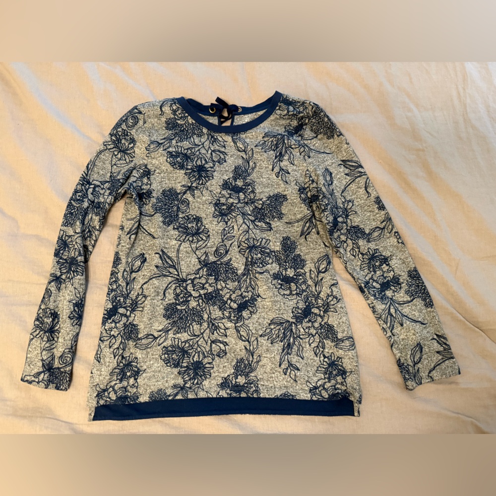 St John’s Bay Floral Long Sleeve Top